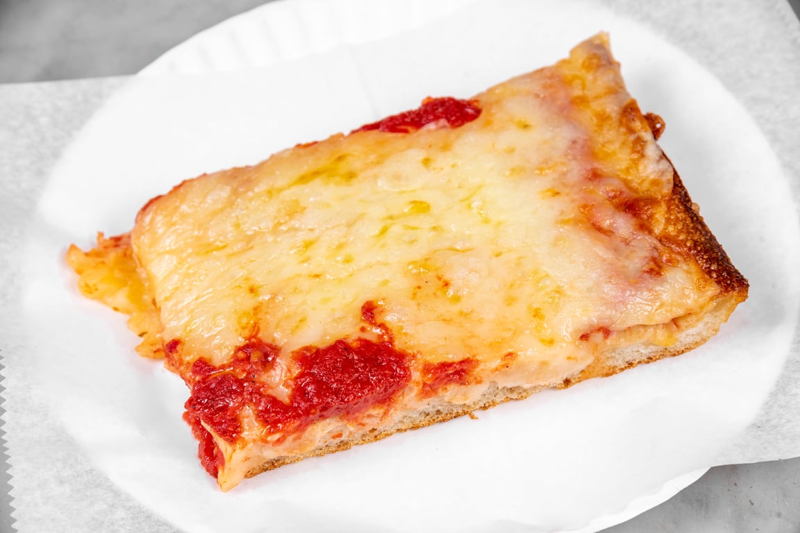 Classic Cheese Sicilian Pizza Slice