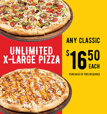 Unlimited Classic 2 X-Large Pizza