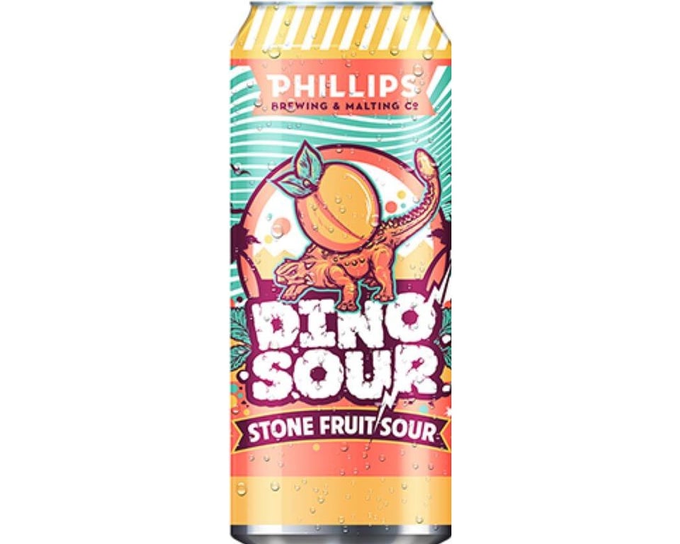 Dino Sour Stone Fruit Beer Can, 473mL