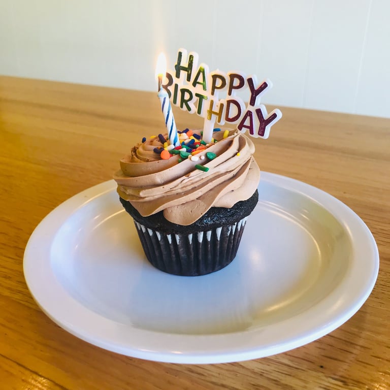 Cupcake Topper & Candle