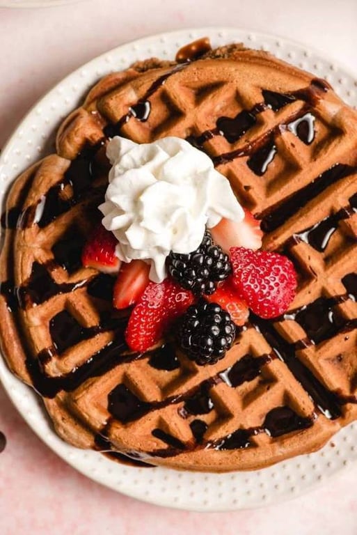 Chocolate Waffles ( 2 piece )