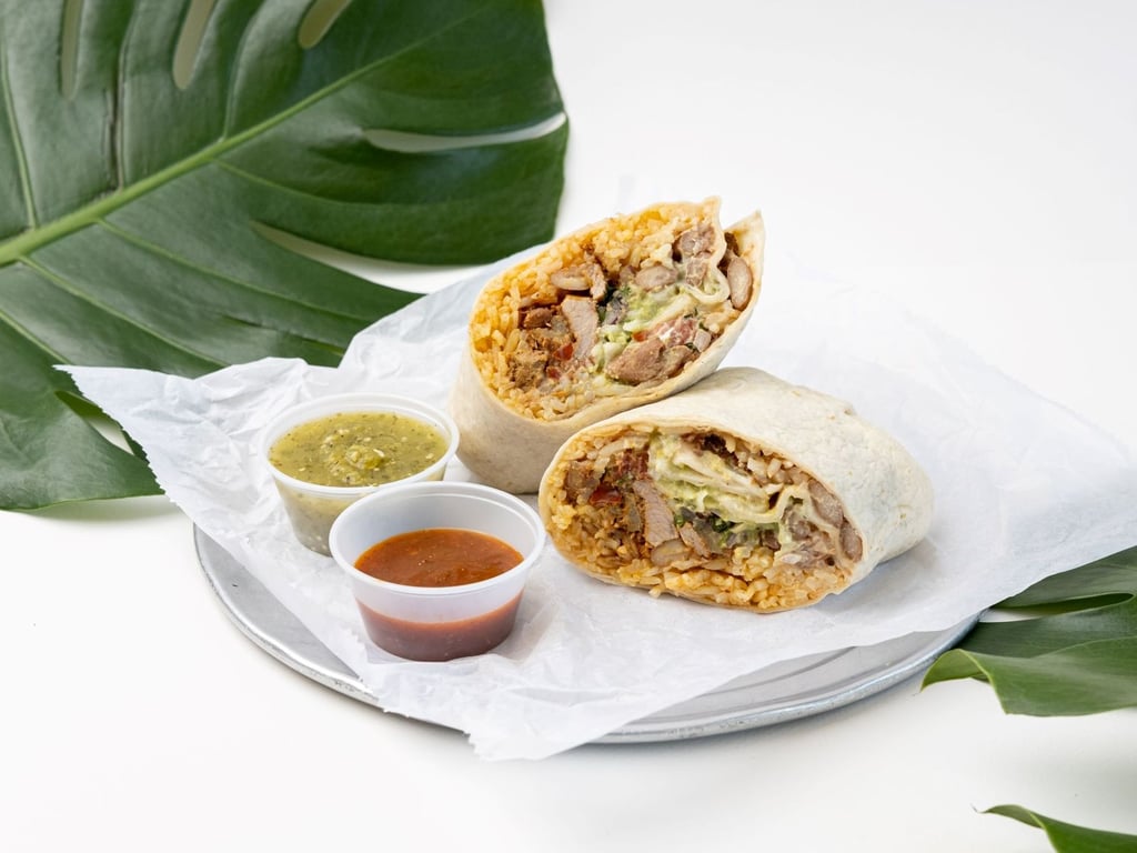 Marinated Pork Burrito