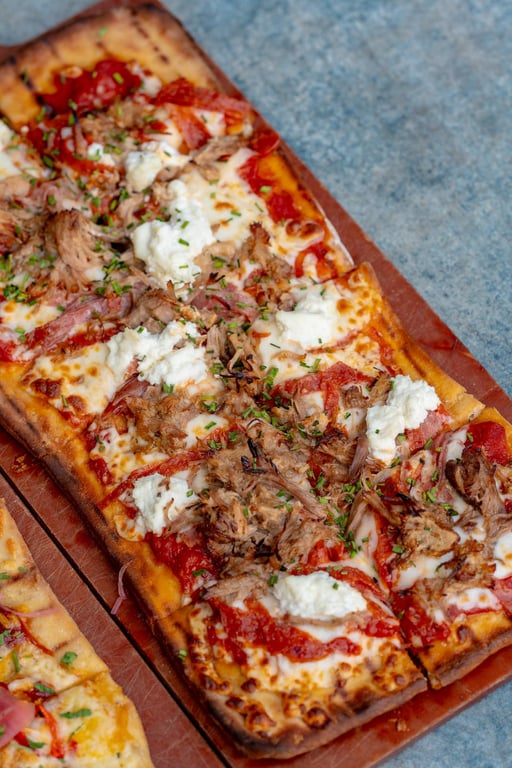 Three Meats Pizza