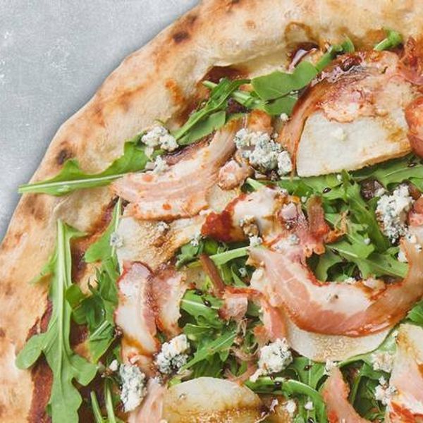 Pancetta Pear Arugula Pizza - RG