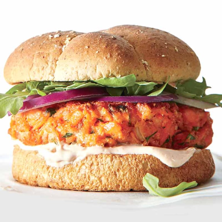 Salmon Patty Sandwich