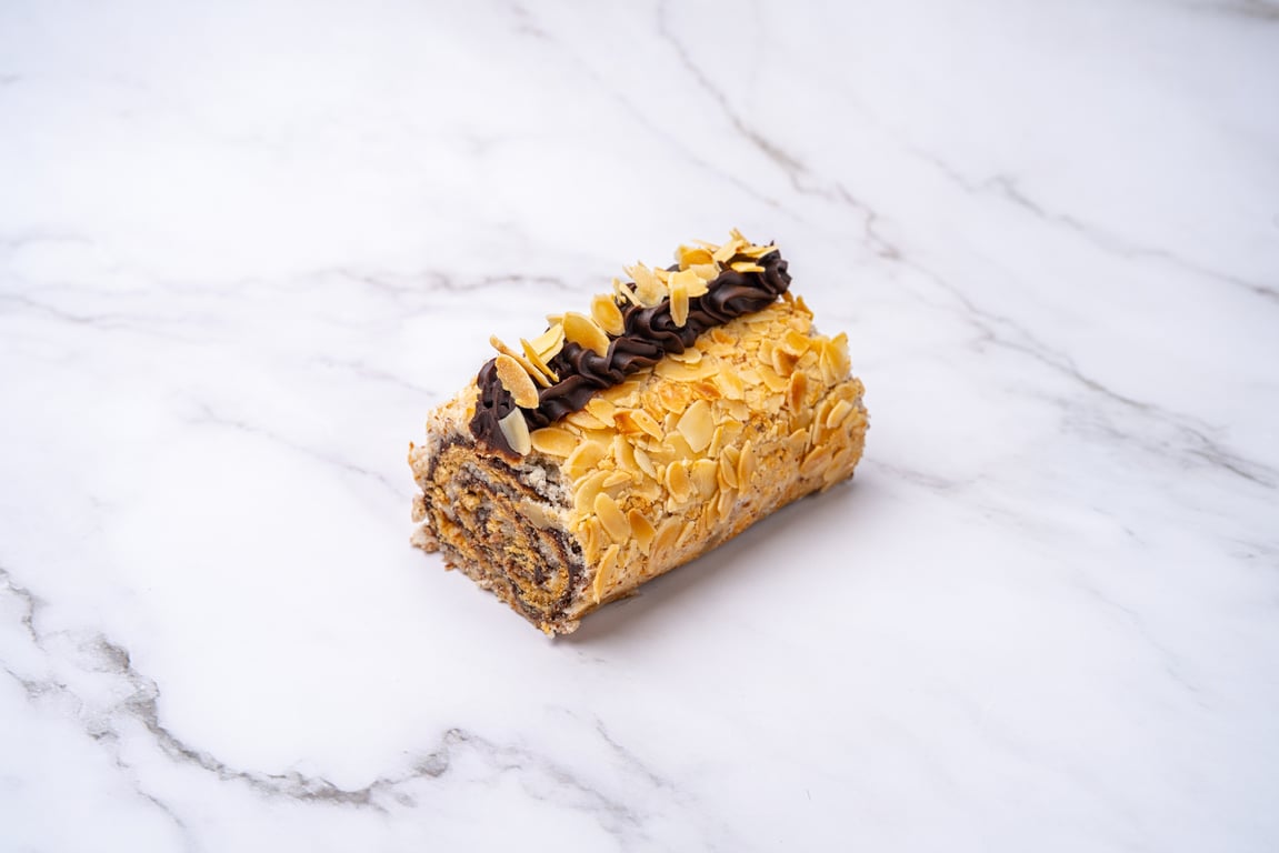 Espresso Butter, Almond & Chocolate Roulade (Flourless)