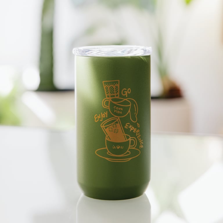 "Coffee Everyday" Tumbler (olive)