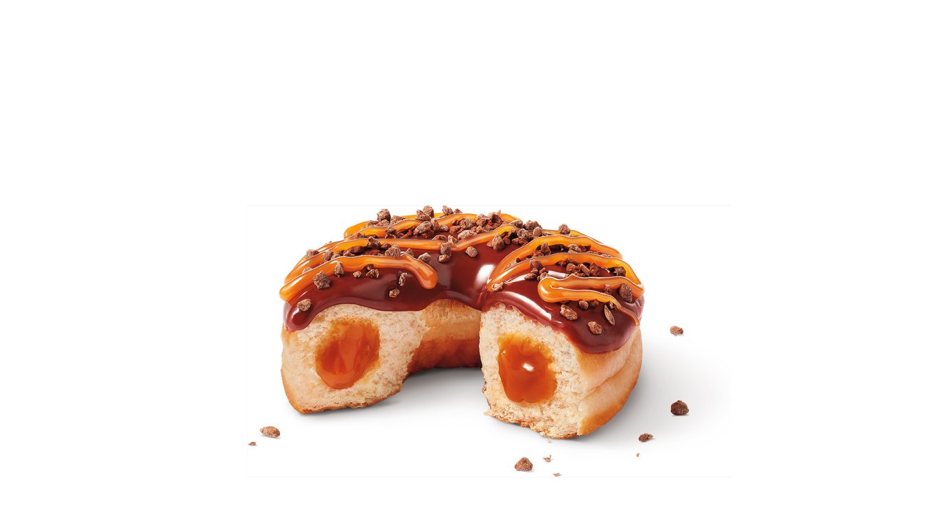 Caramilk Filled Ring Dream Donut