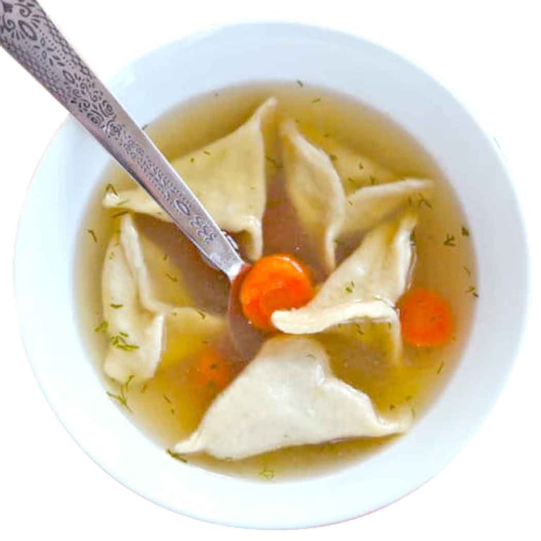 Chicken Kreplach Soup