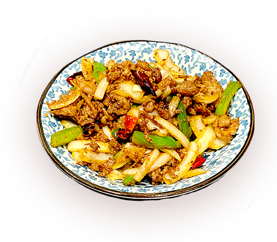 Onion Sliced Lamb in Cumin 孜然羊肉