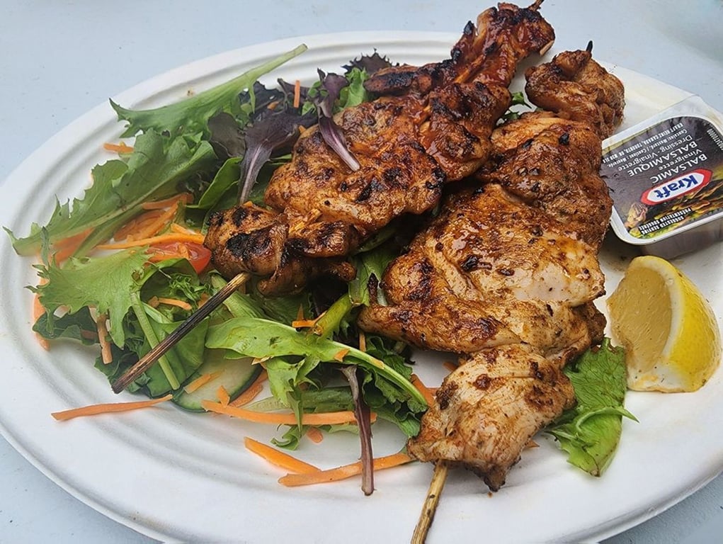 BBQ Chicken Skewer with Side