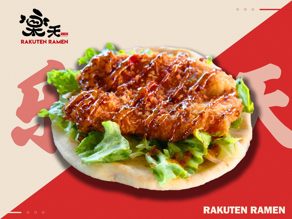 Chicken Katsu Pita Sandwich