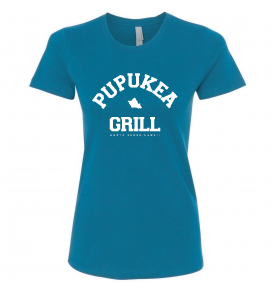 Women’s Original Woolley Design Islands T-shirt (Cool Blue)