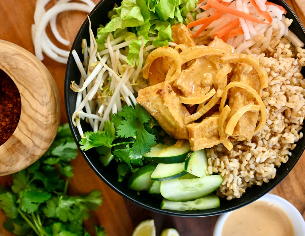 Curry Tofu Rice Bowl - Small Tray (Gluten Free)