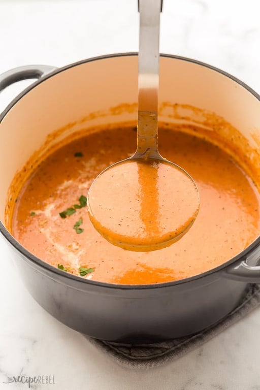 Cup of Balsamic Tomato Soup