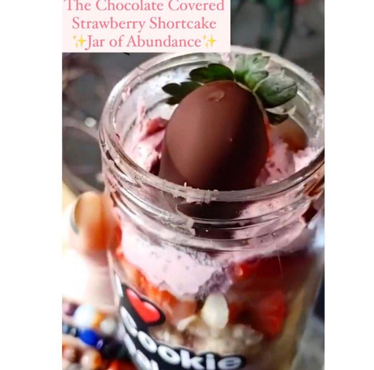 Chocolate Covered Strawberry Shortcake Jar of Abundance