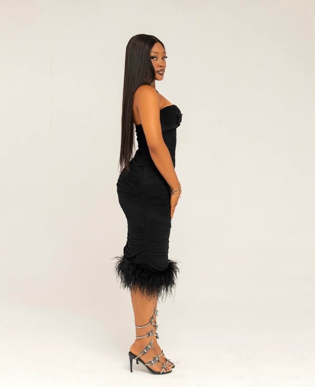 The Èwà Midi Fur Dress