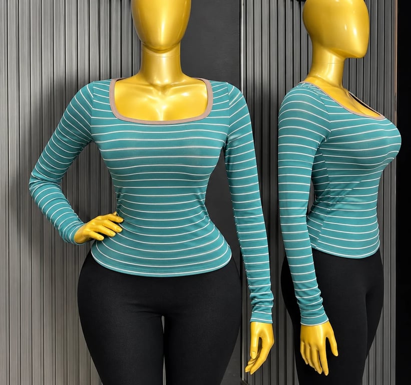 Striped U Long-Sleeve