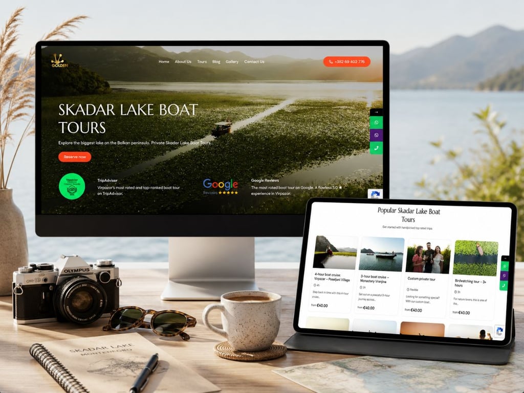 Bookable tours and search visibility for a lake-cruise business