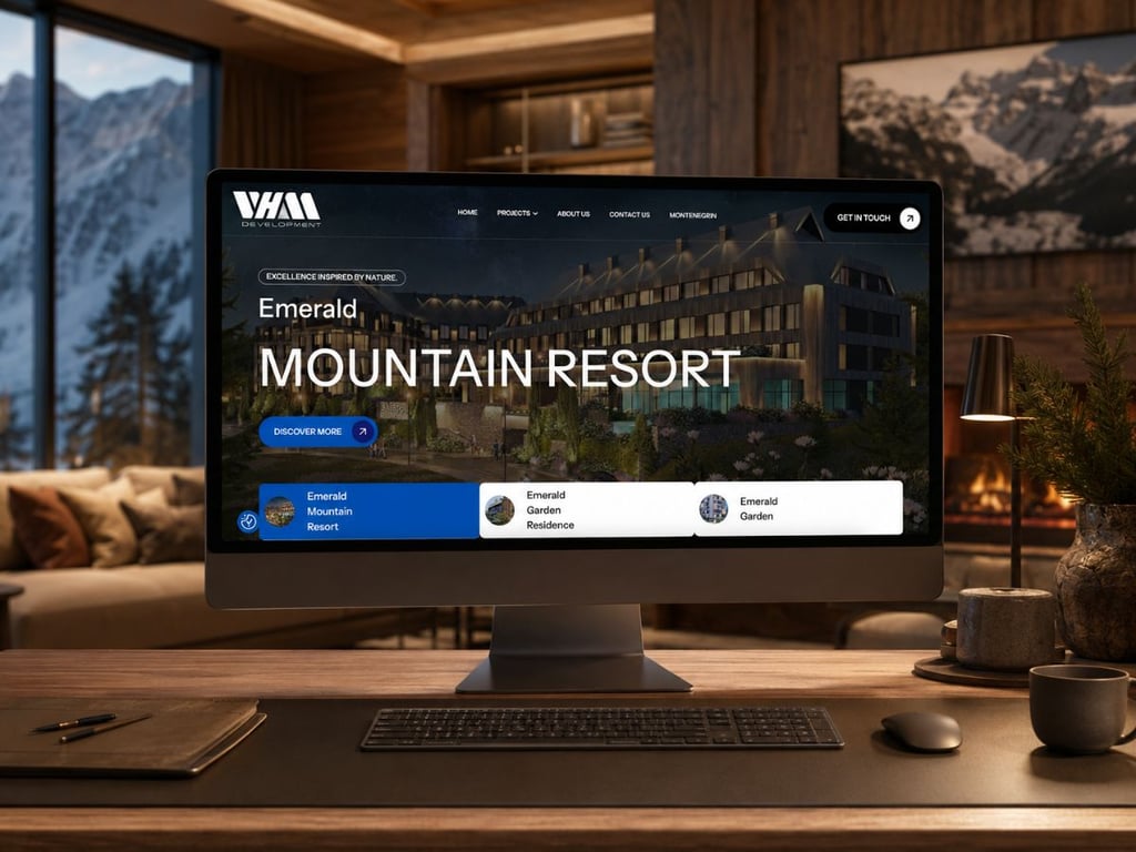 A premium showcase for a luxury developer