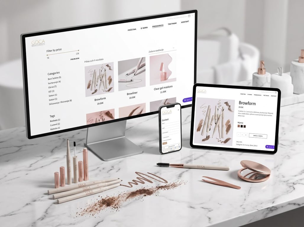 A first online store for a founder-led beauty brand