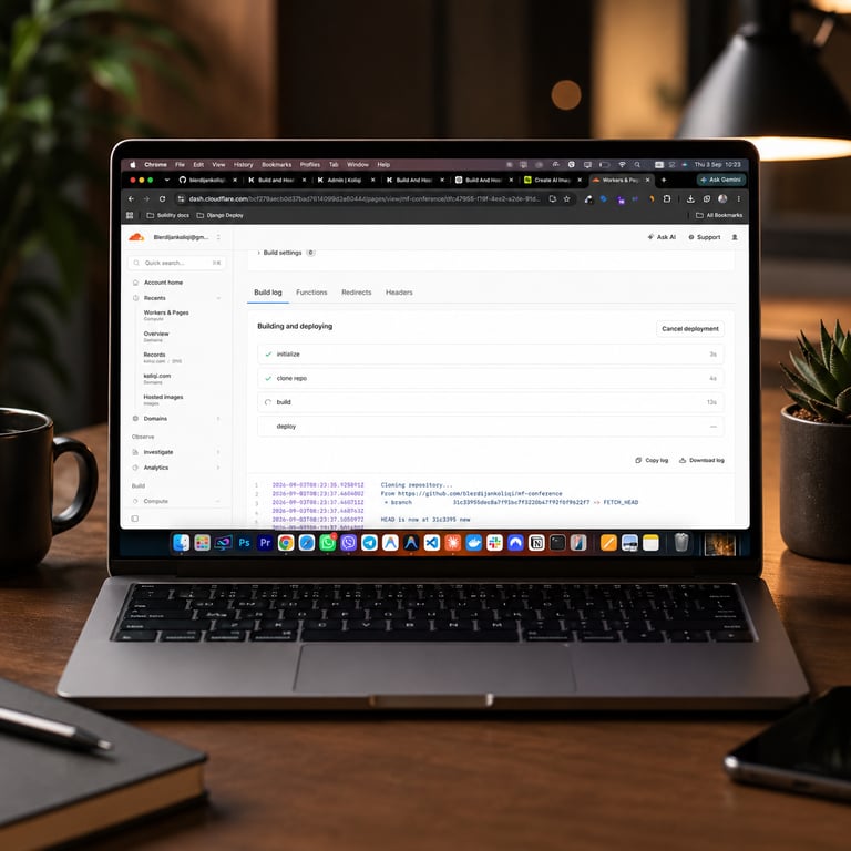 Cloudflare showing a successful Pages deployment