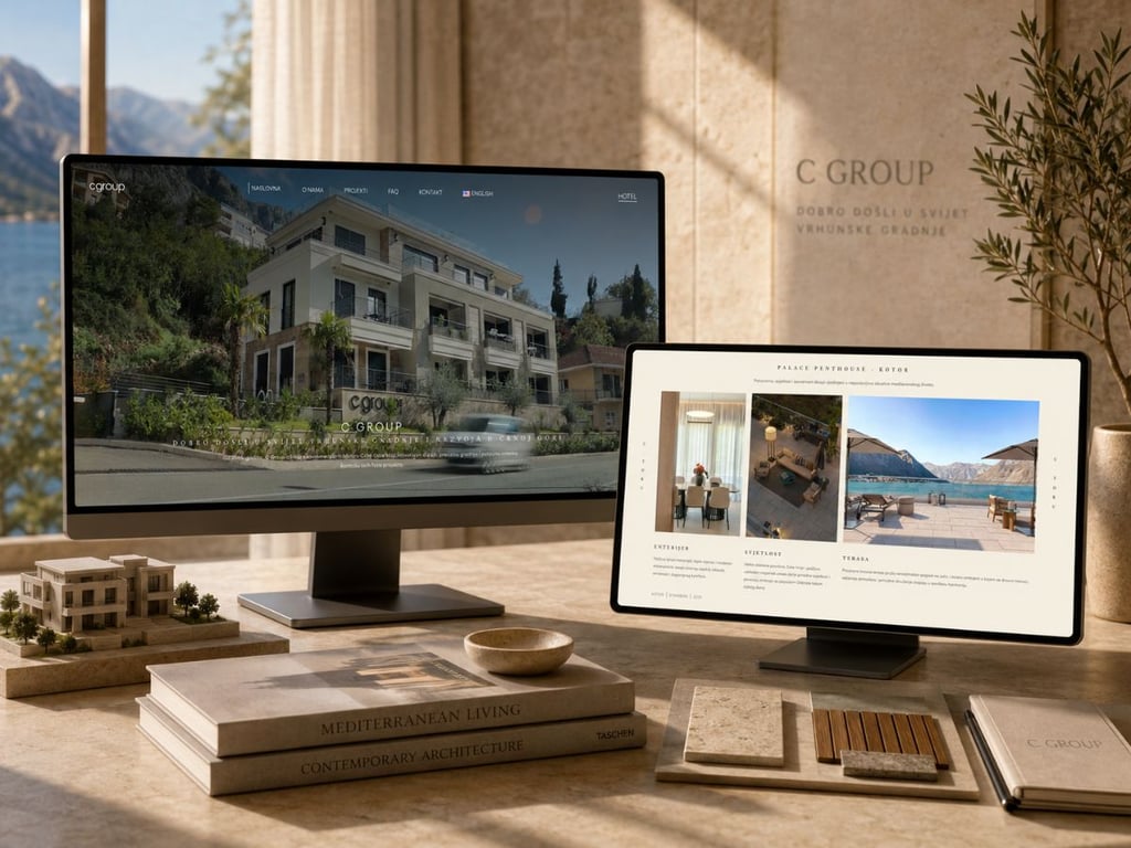 A brand-led site for a premium developer