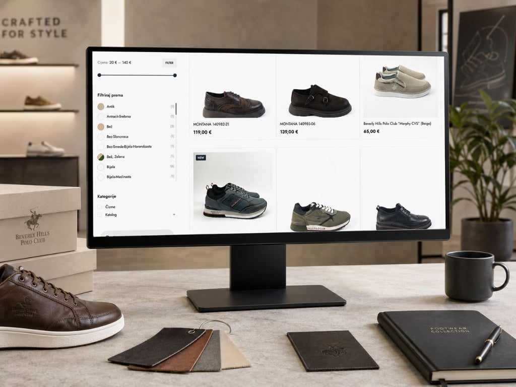 An online channel for a luxury clothing retailer
