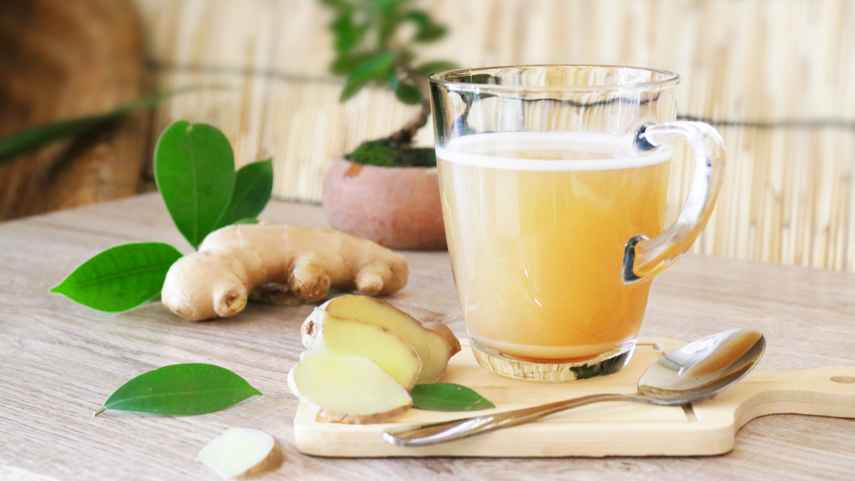Gingembre jus frais extraction actifs