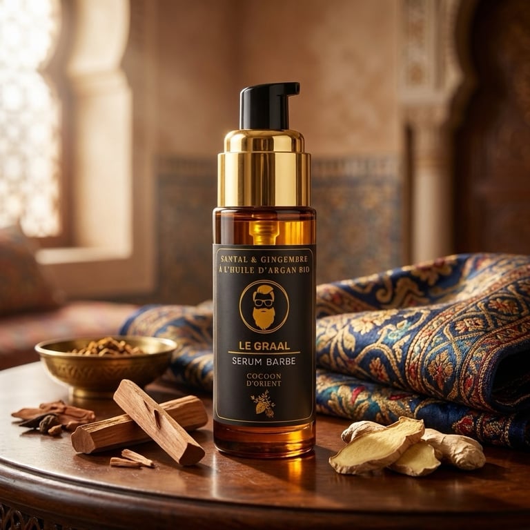 Bois de santal texture ambr&eacute;e cosm&eacute;tique Cocoon d'Orient