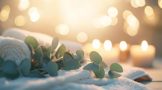 Eucalyptus dans un spa hammam rituel de bien-&ecirc;tre - Cocoon d'Orient