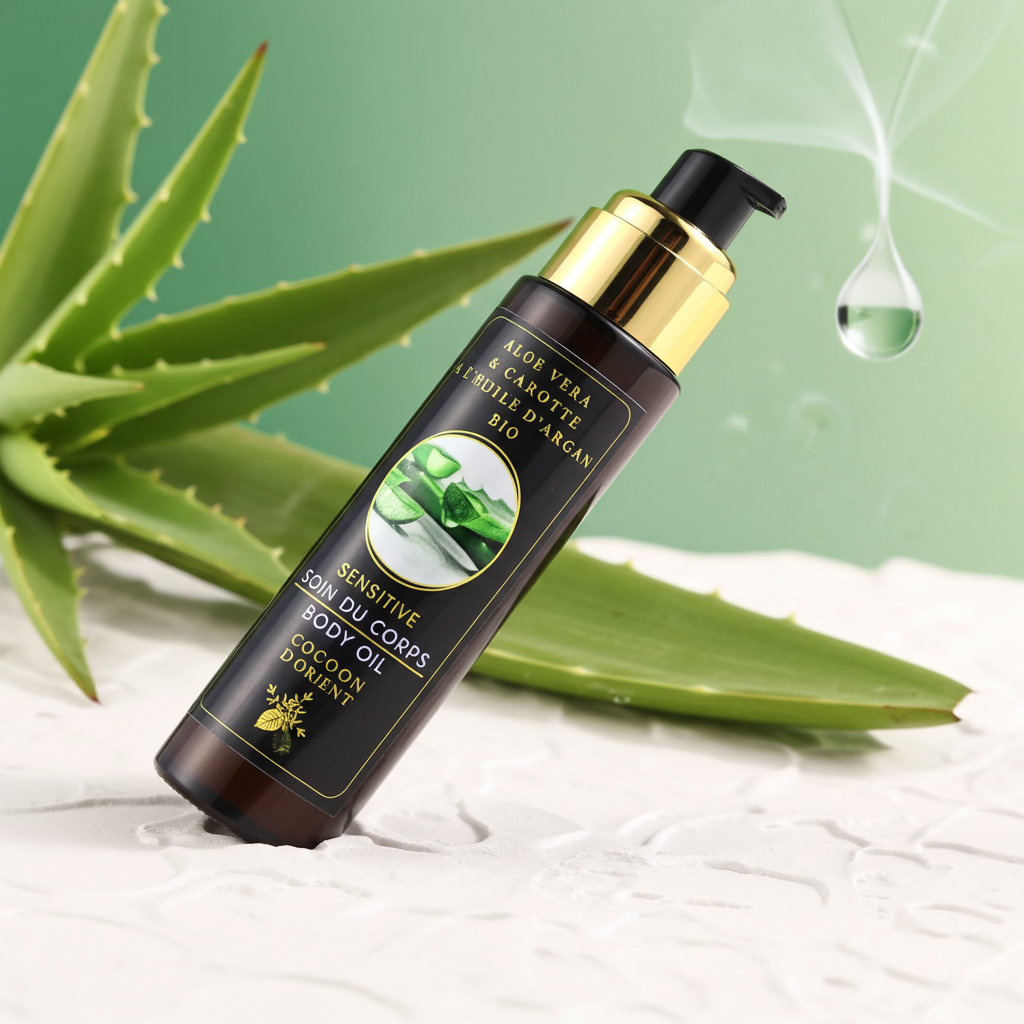 Soin Corps Sensitive – Argan Bio, Aloe Vera & Carotène – Cocoon d’Orient