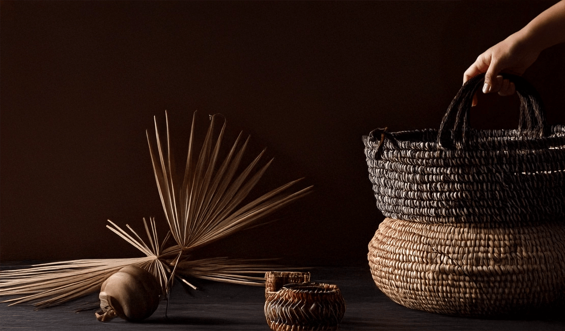 Paniers artisanaux marocains en feuilles de palmier – Cocoon d’Orient