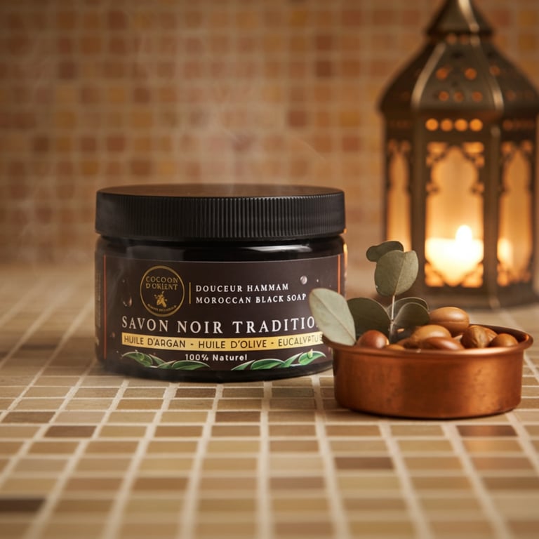 Savon noir marocain eucalyptus Cocoon d'Orient