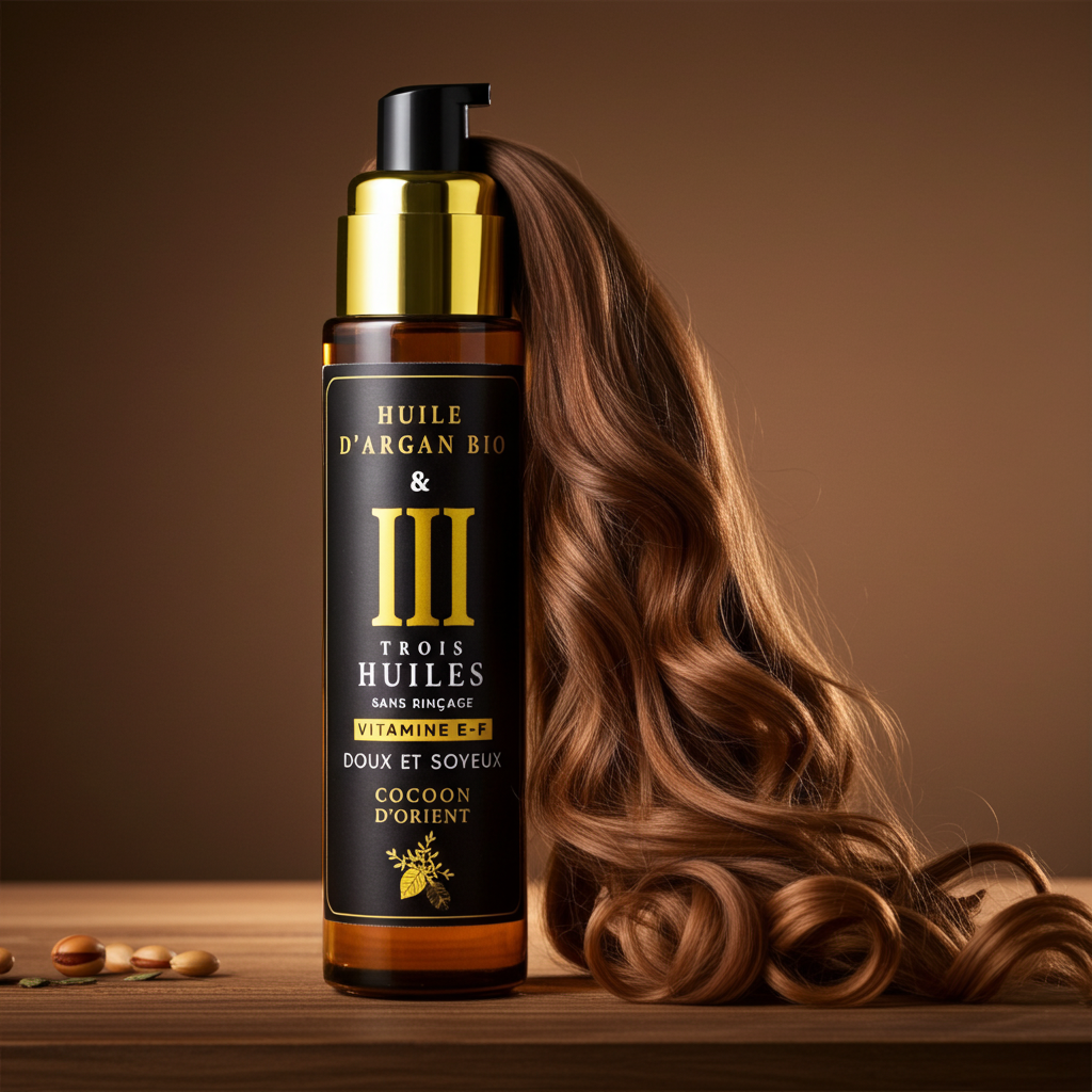 Sérum Cheveux Doux & Soyeux – Argan, Jojoba & Avocat – Cocoon d’Orient