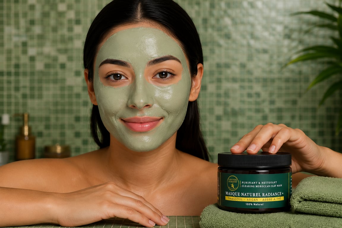 Soin du visage adapté à une peau mixte, zone T et joues — Cocoon d'Orient