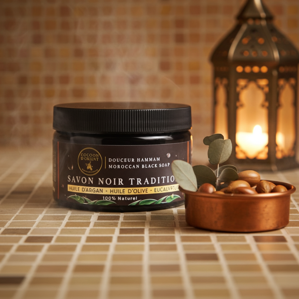 Savon Noir Tradition – Argan & Eucalyptus – Cocoon d’Orient