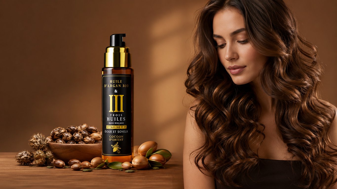 Sérum cheveux Doux et Soyeux à l'huile de ricin et d'argan — Cocoon d'Orient