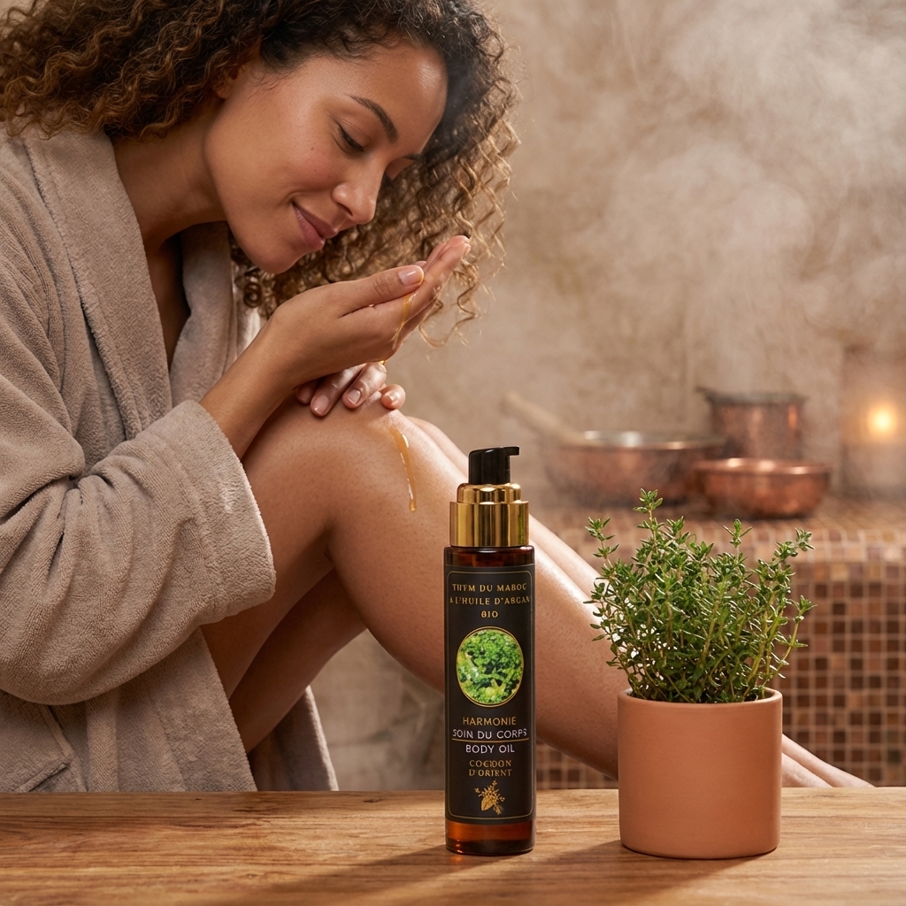 Soin Corps Harmonie au Thym – Cocoon d’Orient