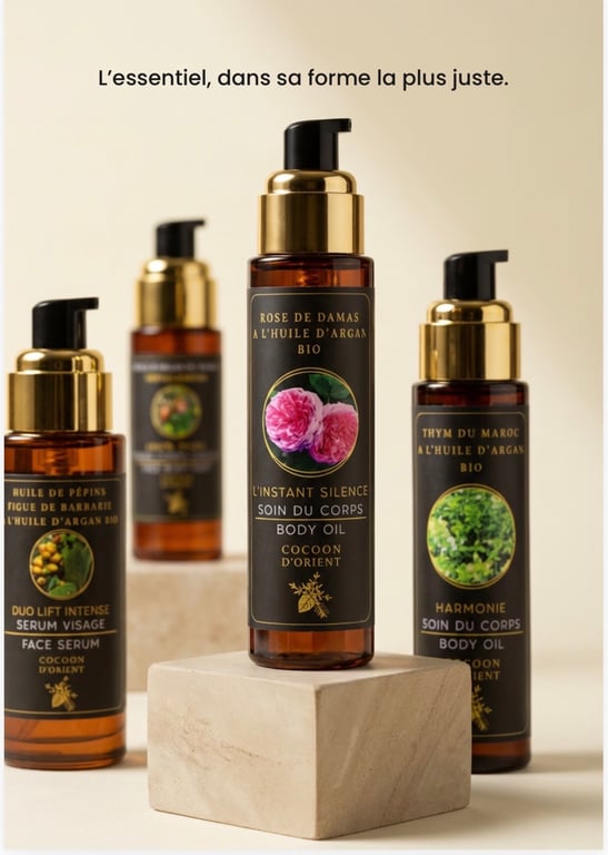 Soins naturels artisanaux Cocoon d'Orient à l'huile d'argan bio