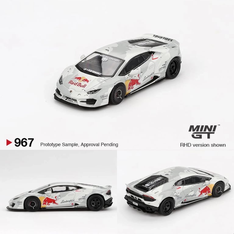 Mini GT LB-Silhouette Works Lamborghini Huracan GT Red Bull
