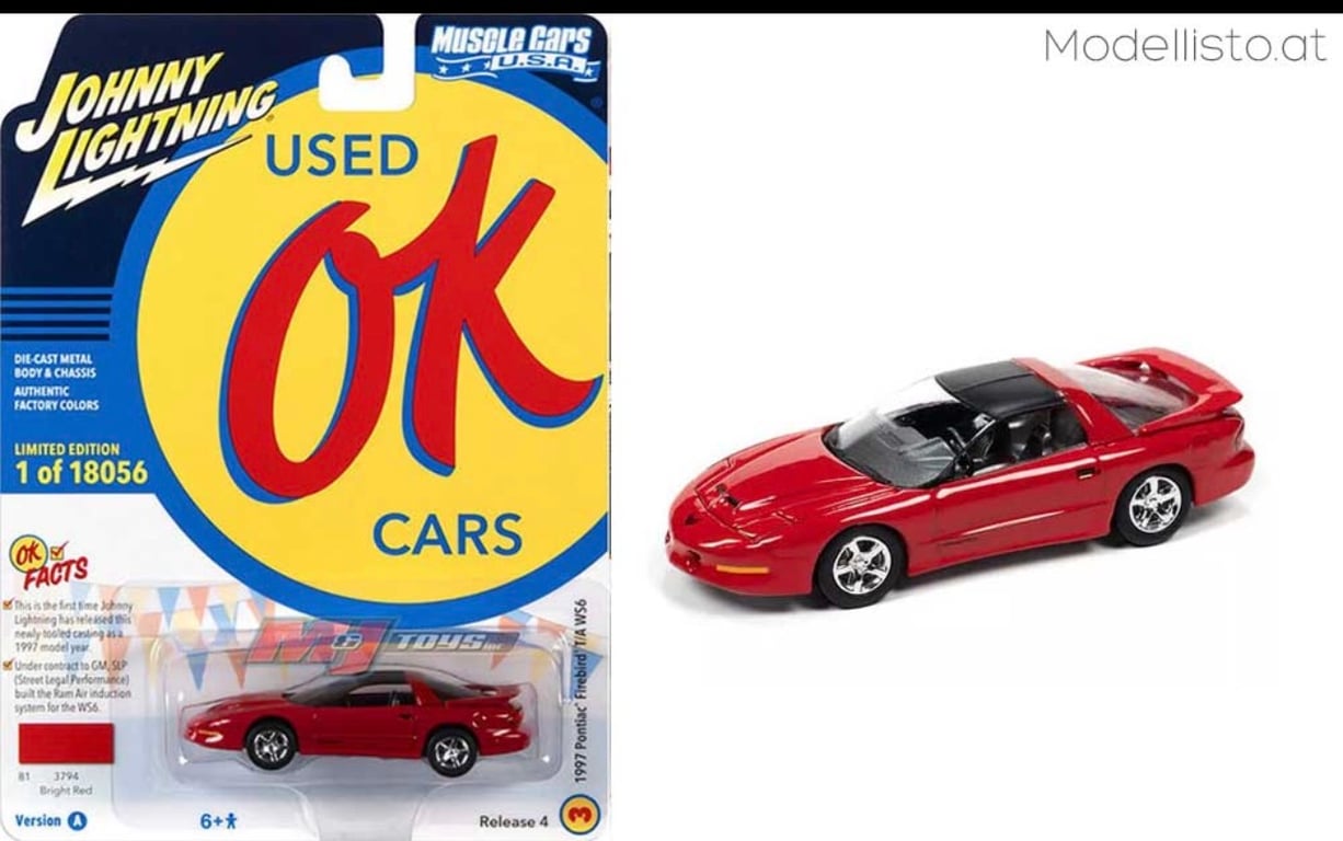 Johnny Lightning 1997 Pontiac Firebird T/A WS6