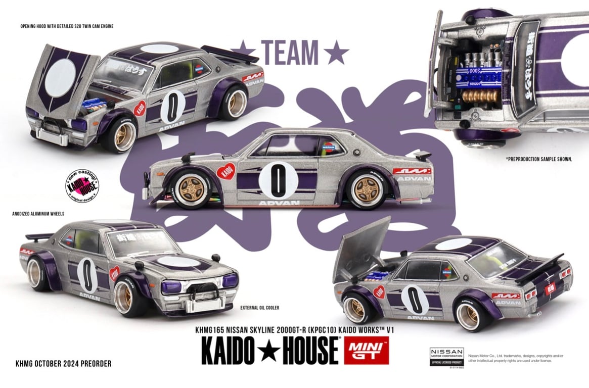 Kaido House Mini GT Nissan Skyline 2000GT-R (KPGC10) Kaido Works V1