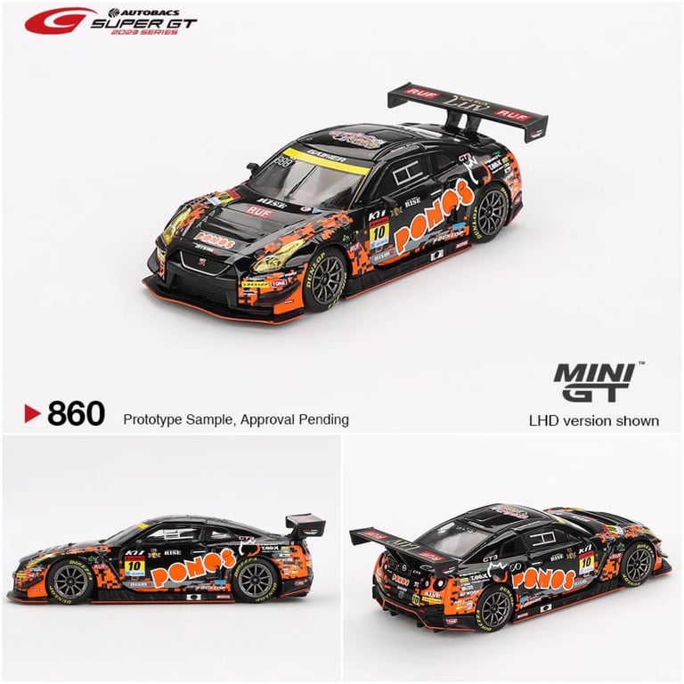 Mini GT Nissan GT-R NISMO GT3 #10 2023 Super GT Series PONOS GAINER GT-R