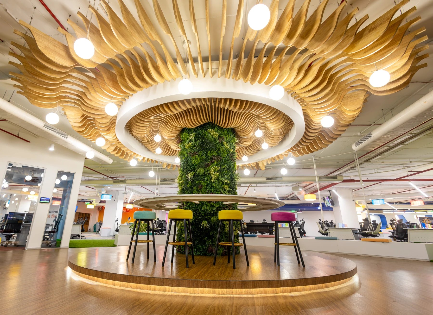 Razorpay Bangalore HQ Furniture Project | Dot workplace Solutions Pvt Ltd.