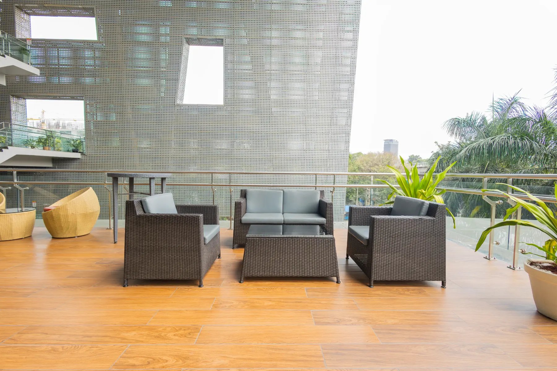 Daimler Truck Bangalore Outdoor Furniture | Dot workplace Solutions Pvt ...