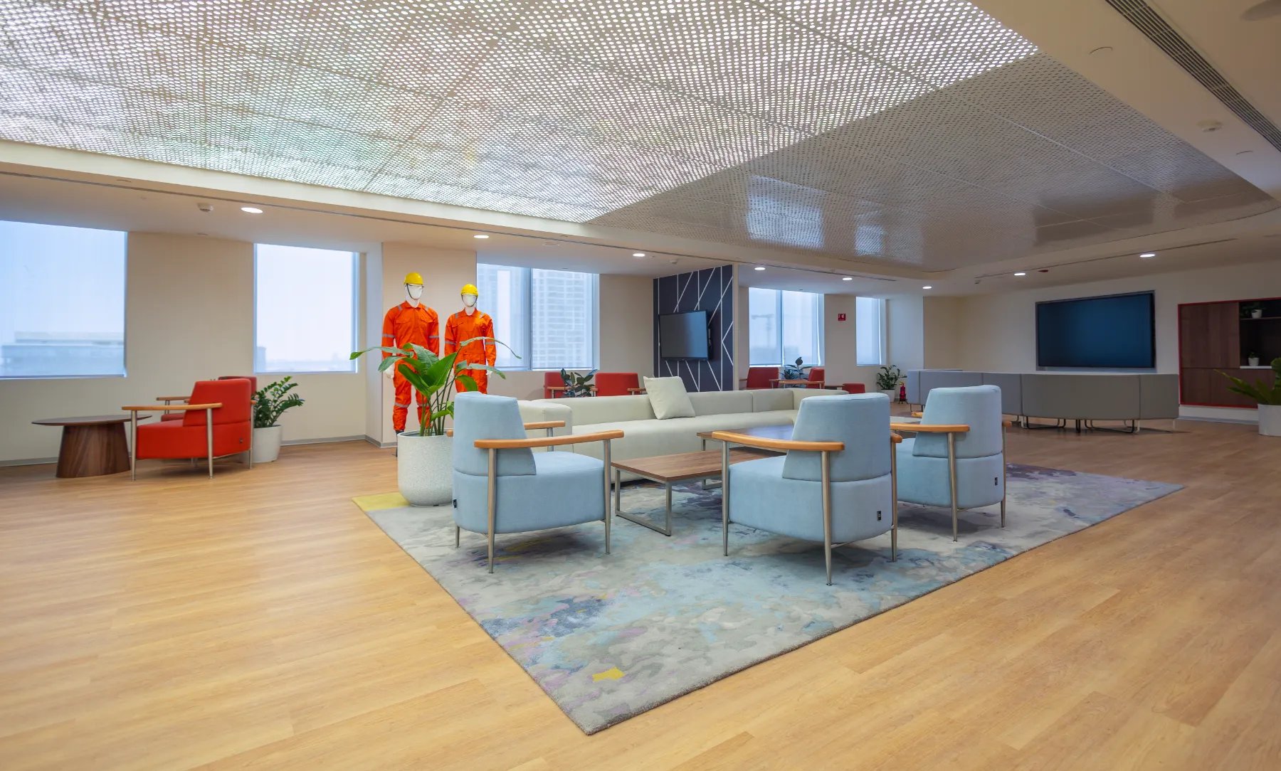 Kyndryl Bangalore Tech Office Furniture | Dot workplace Solutions Pvt Ltd.