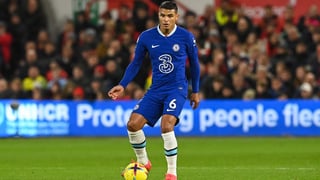 Thiago Silva durant un match officiel avec le maillot de Chelsea