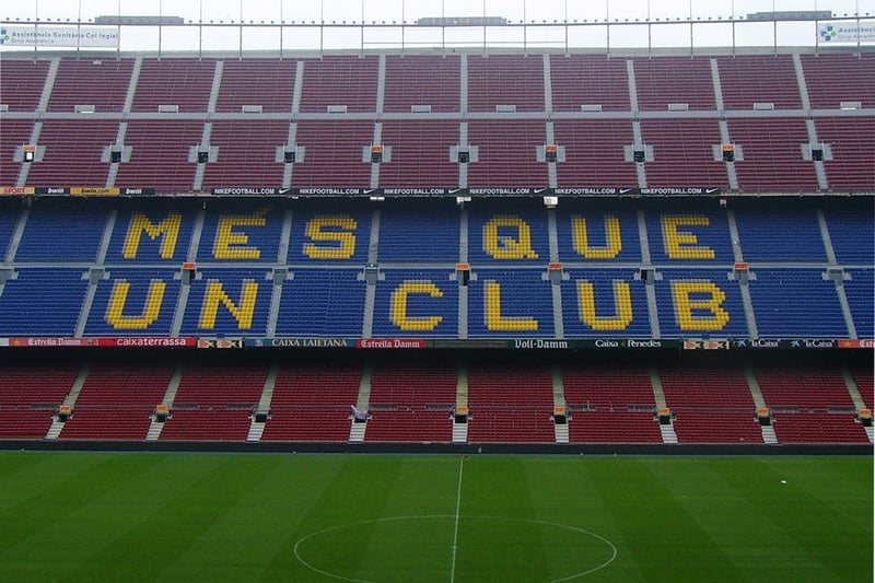 Vue intérieure du Camp Nou, stade du FC Barcelone