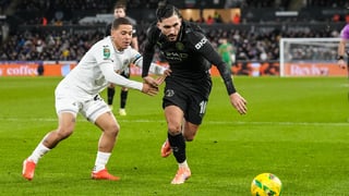 Cherki avec le maillot de Manchester City